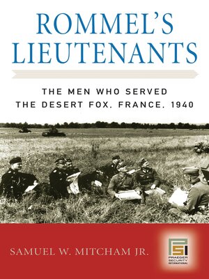 cover image of Rommel's Lieutenants